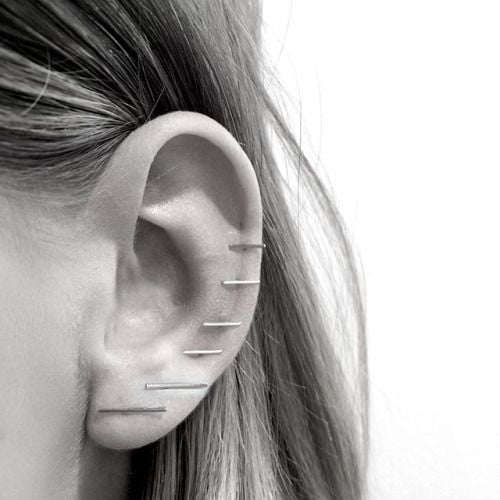 Piercing para mujer en los oidos