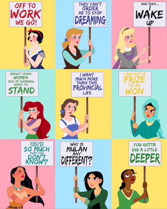 Featured image of post Frases De Princesas Disney Modernas Blanca nieves cenicienta aurora ariel bella jasm n pocahontas mul n tiana podemos llamar a estas princesas modernas