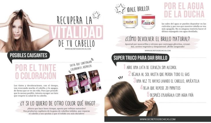 hacks para el cabello