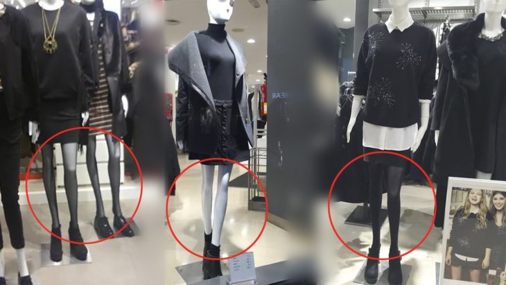 maniquies en tienda de ropa 