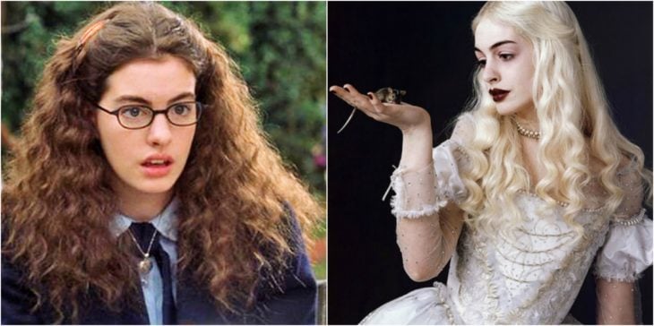 anne hathaway antes y después pelis