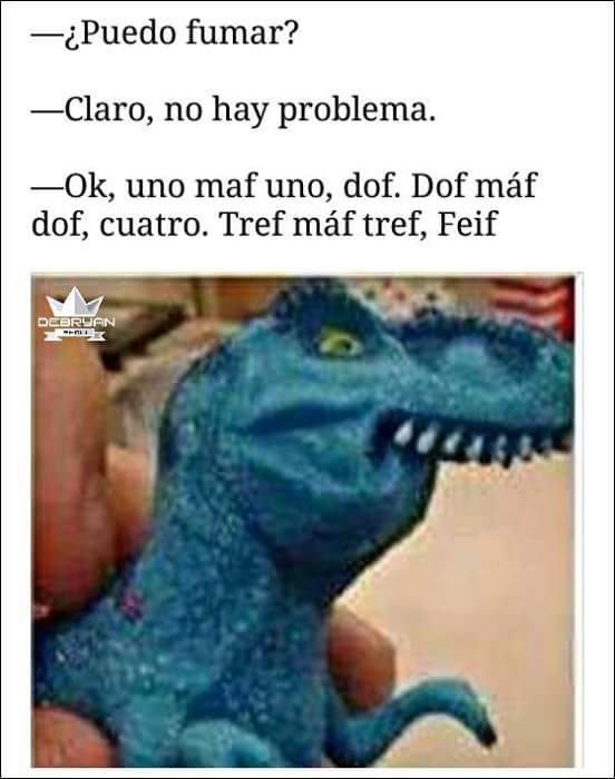 chiste tiranosaurio rex