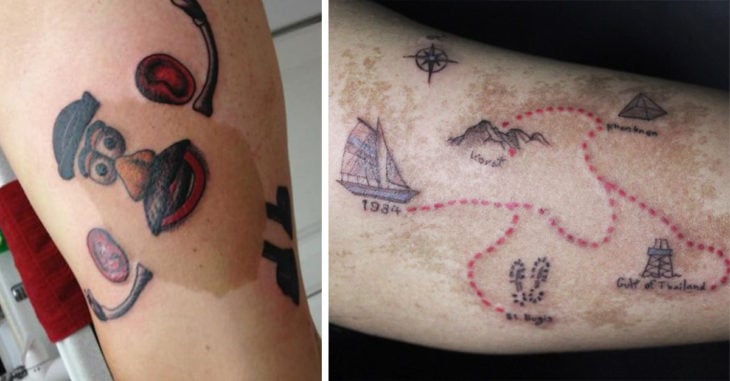 15 Personas que tatuaron sus marcas de nacimiento