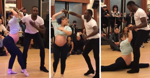 Con 7 meses de embarazo, participa en concurso de salsa y conquista a todo Internet