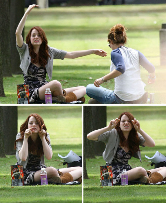 emma stone paparazzi