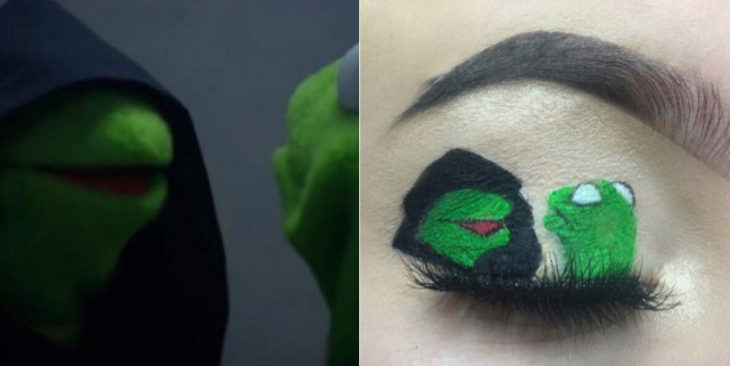 meme hecho con maquillaje 