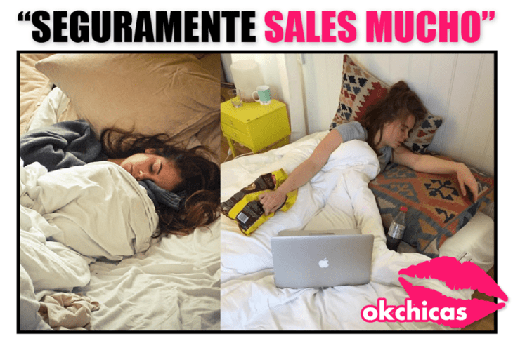 Memes okchicas. Mujeres que aman quedarse en casa 