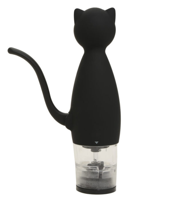 moledor de pimienta en forma de gato