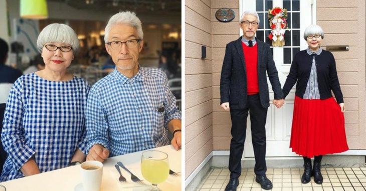 Pareja japonesa ha coordinado su vestuario por más de 37 años