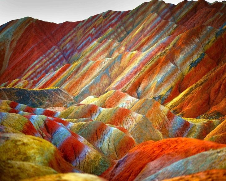 parque geológico de zhangye, china