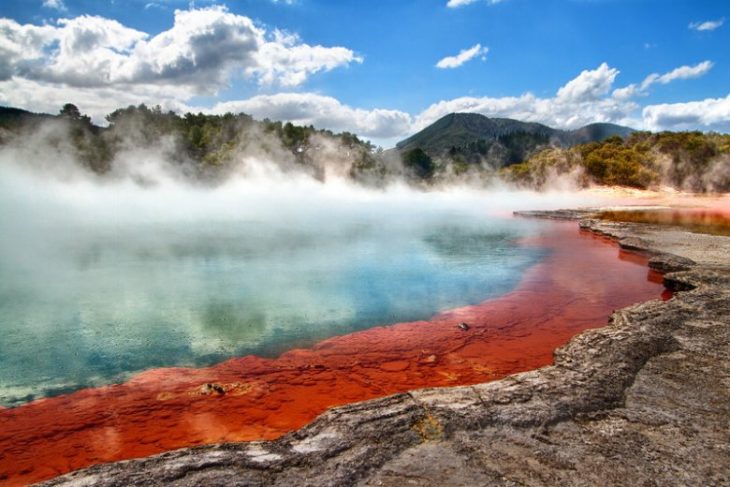 piscina de champagne, wai-o-tapu nueva zelanda