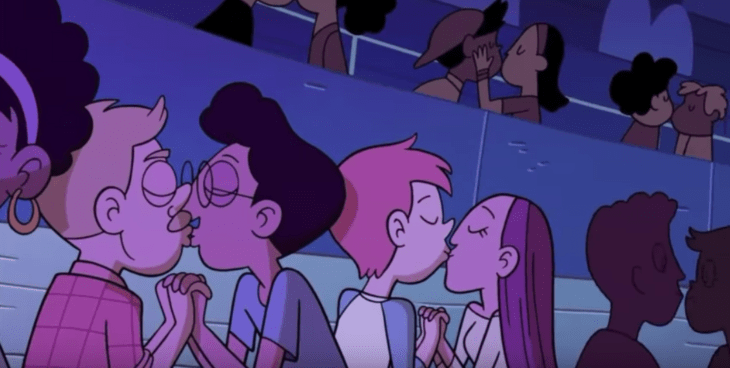star vs. the evil hombres besandose