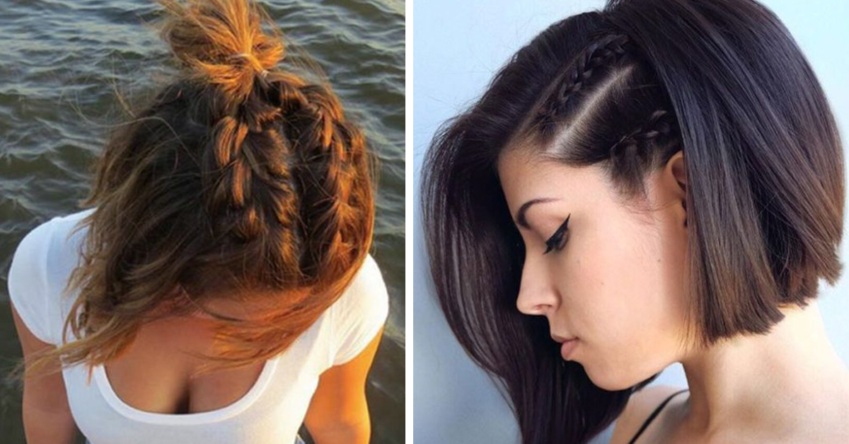 Trenzas para cabello corto Descubre 5 peinados y cómo se hacen