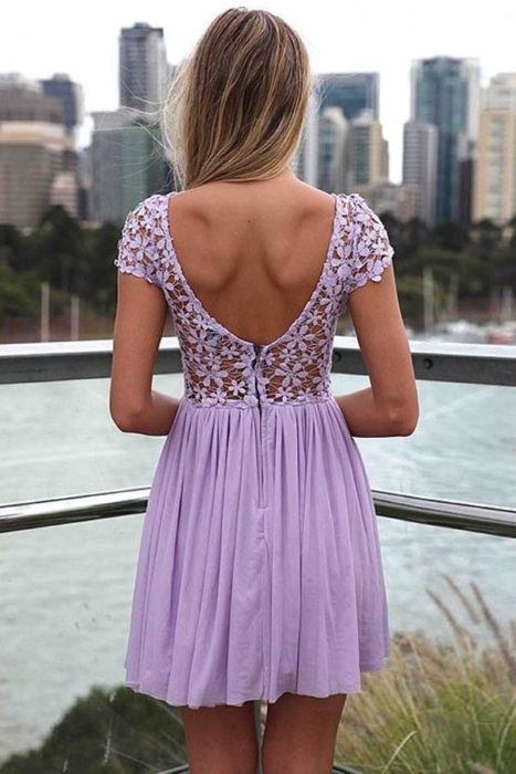 vestido morado