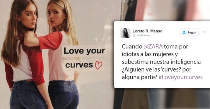 Zara usa modelos talla 0 para la campaña "Ama tus curvas"; Internet está furioso