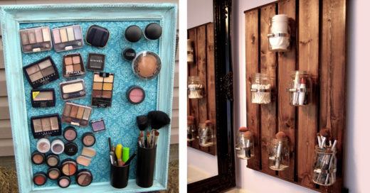 15 Organizadores de maquillaje que puedes hacer en casa