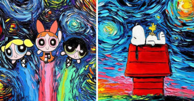 Artista recrea ‘La noche estrellada’ de Vincent van Gogh con iconos pop; ¡el resultado es increíble!