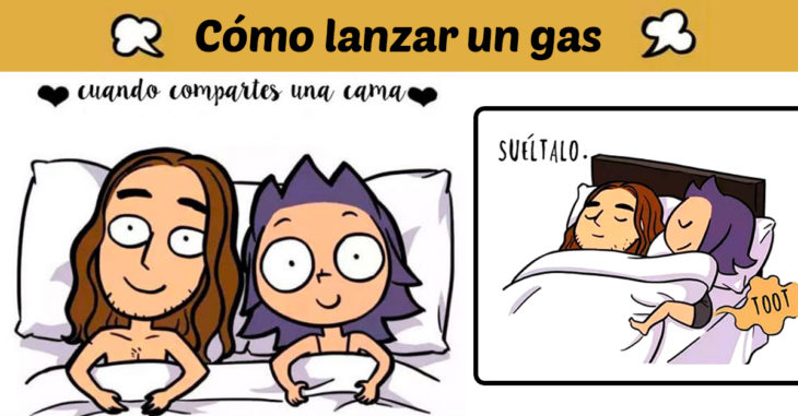 21 Ilustraciones que muestran de forma detallada cómo tirar flatulencias frente a tu pareja