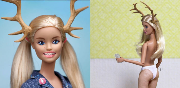 Barbie con brakets y con celulitis 