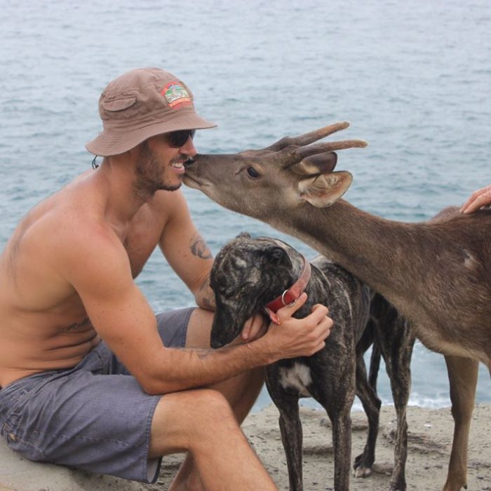 Chico nombrado el más grande amante de los perros del mundo 