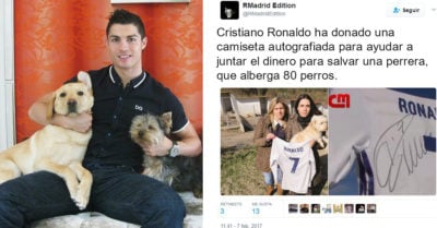 Cristiano Ronaldo rescata 80 perritos y se convierte en el héroe que todas soñamos