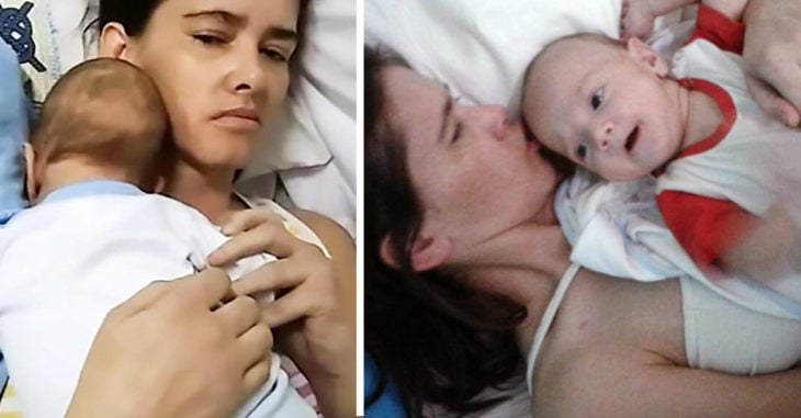 Dio a luz mientras estaba en coma y el contacto con su hijo la hizo despertar