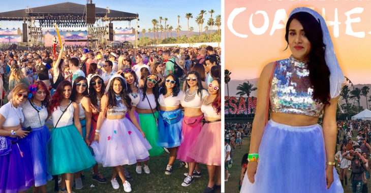 Esta novia tuvo una su despedida de soltera en Coachella