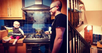 Editó las fotos de su hija colocándola en situaciones de riesgo y esta es la razón