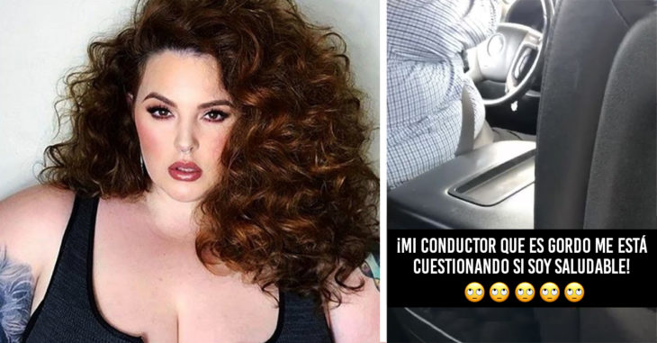 Tess Holliday la famosa modelo de tallas extra se sintió humillada en un taxi de Uber tras ser cuestionada sobre su peso