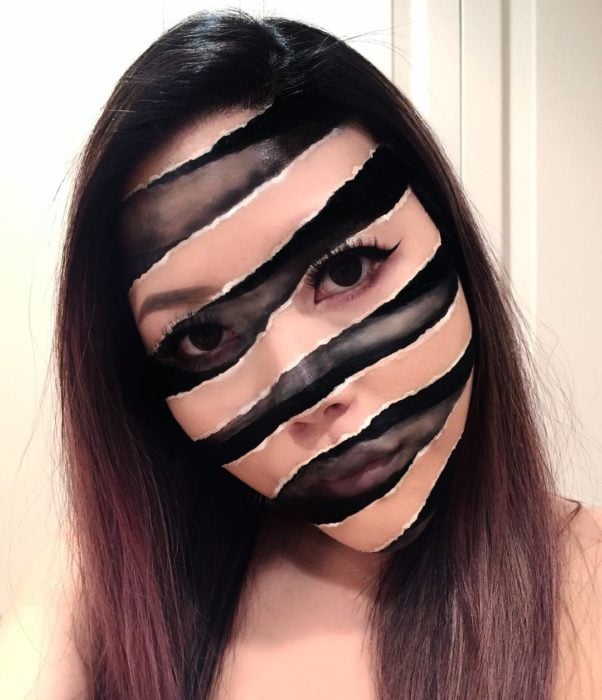 Maquillaje ilusión óptica