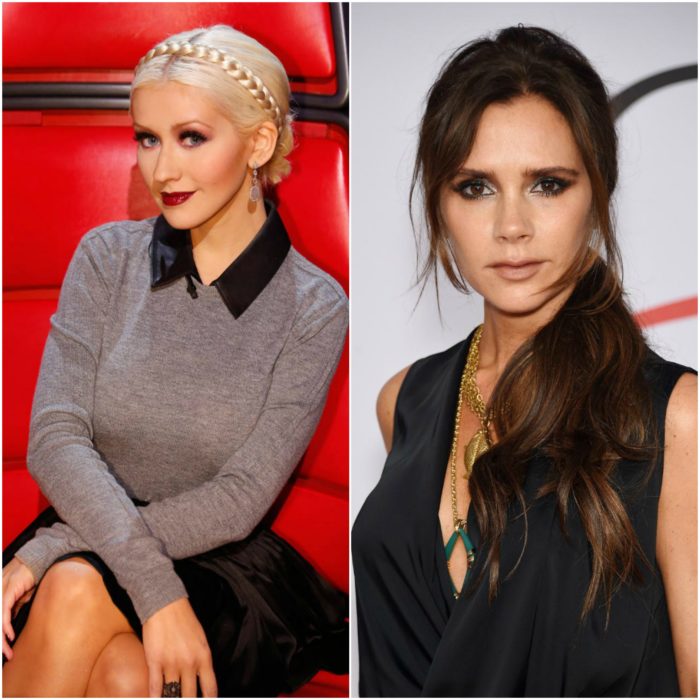 Victoria Beckham y Christina Aguilera