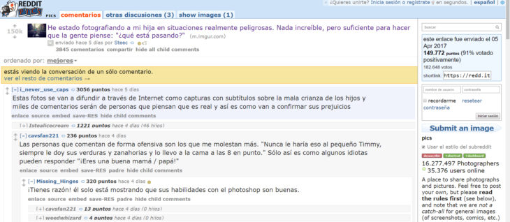 Comentarios en reddit sobre un mal padre