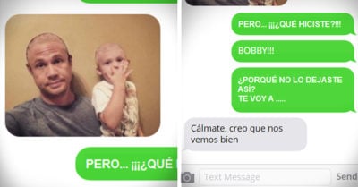 Hizo creer a su esposa que había rapado a su hijo y casi se vuelve loca