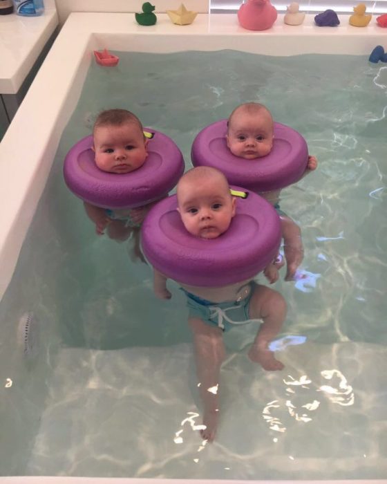 bebes en un spa para bebes