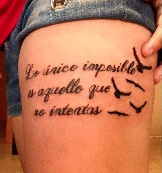 tatuaje en español