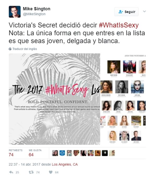 Lista Victorias Secret