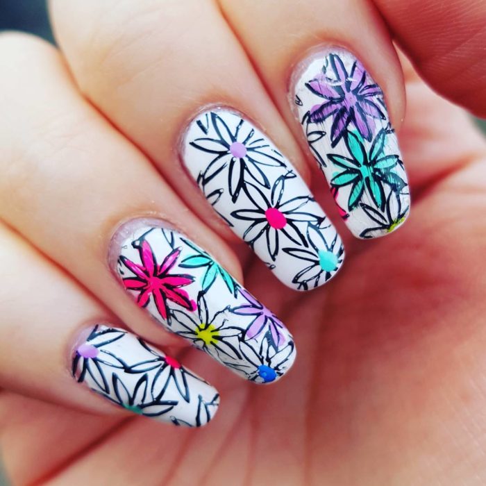 Uñas florales