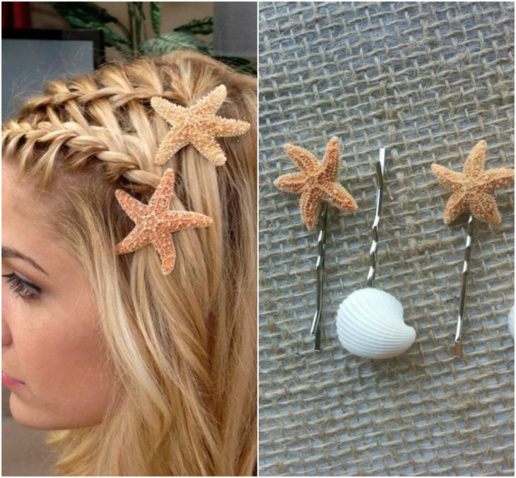broches en forma de estrella de mar