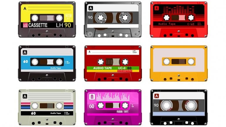cassettes de los años 90's