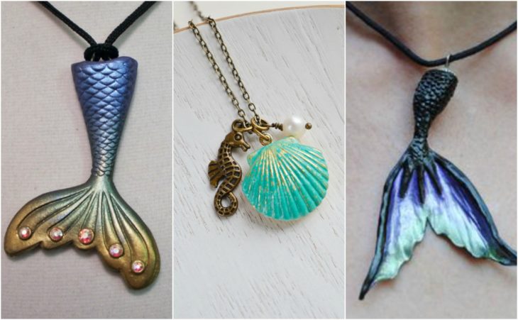 collares en forma de cola de sirena