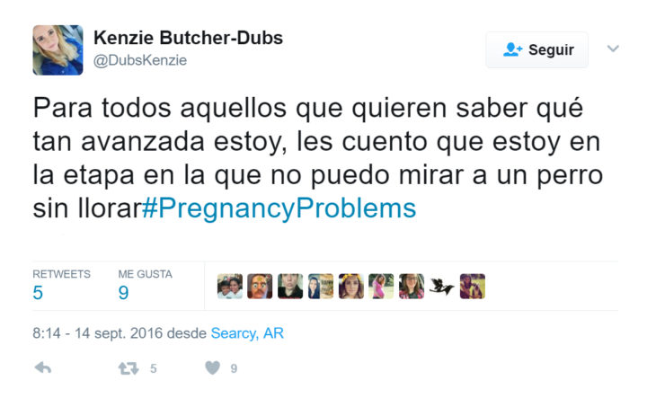 Tweets graciosos de embarazados 