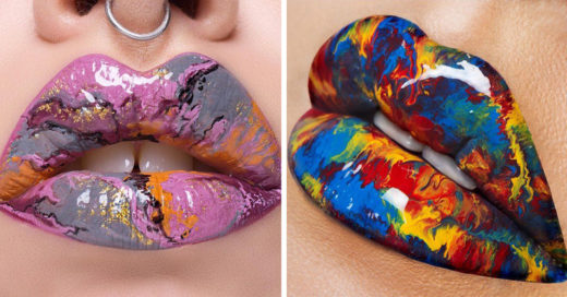 Labios mármoleados una explosión de colores en tu mejor arma de seducción