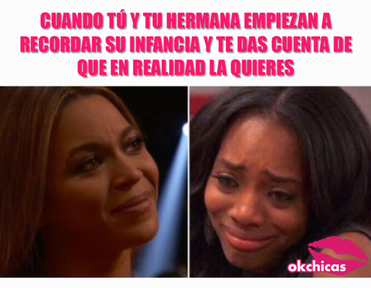 Meme okchicas hermanas 