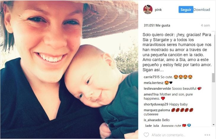 mensaje de pink editado