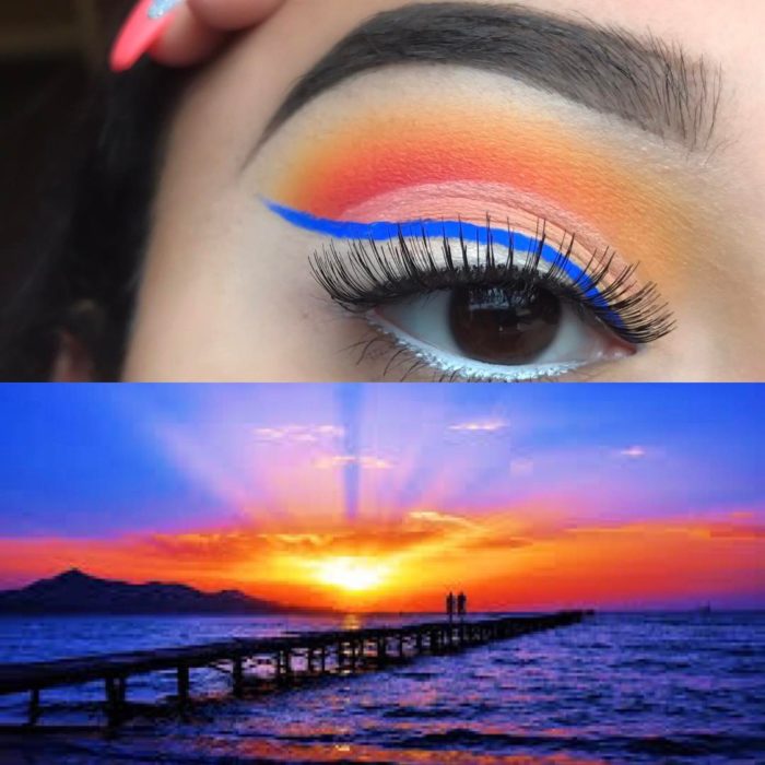 sunset make up 1