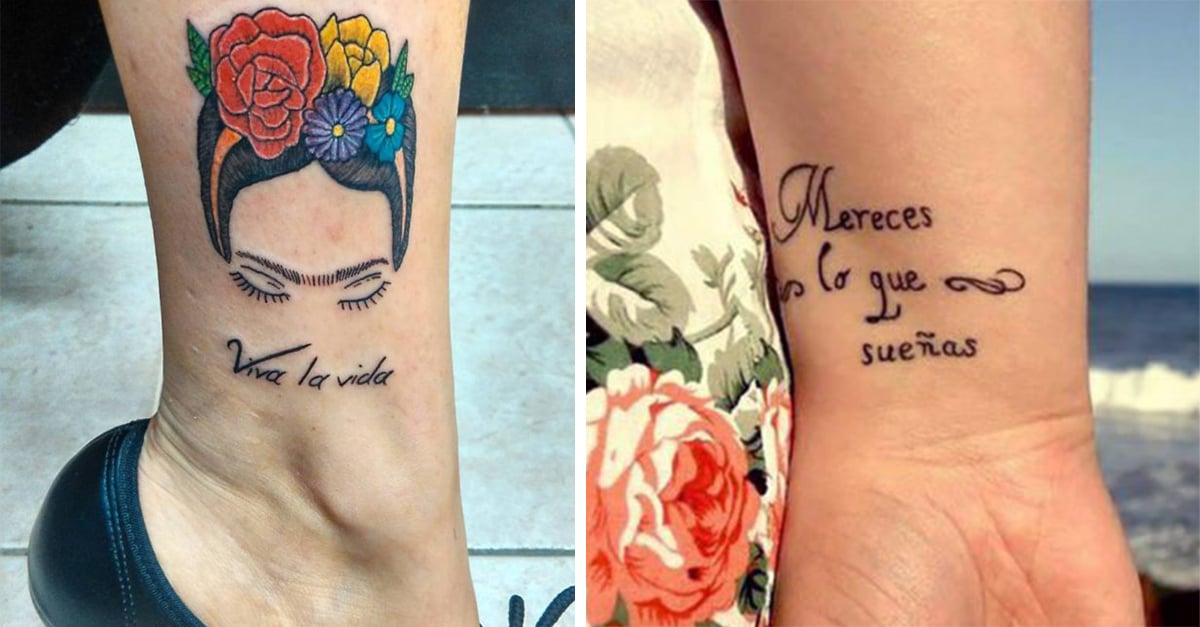 20 Frases en español que inspiraran tu próximo tatuaje