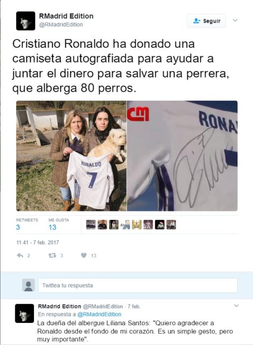 tweet real madrid editado en español