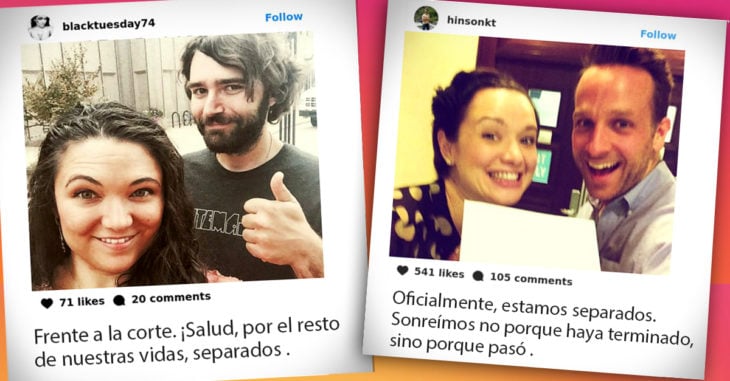 13 Exparejas comparten 'selfies' en Instagram después de firmar el divorcio