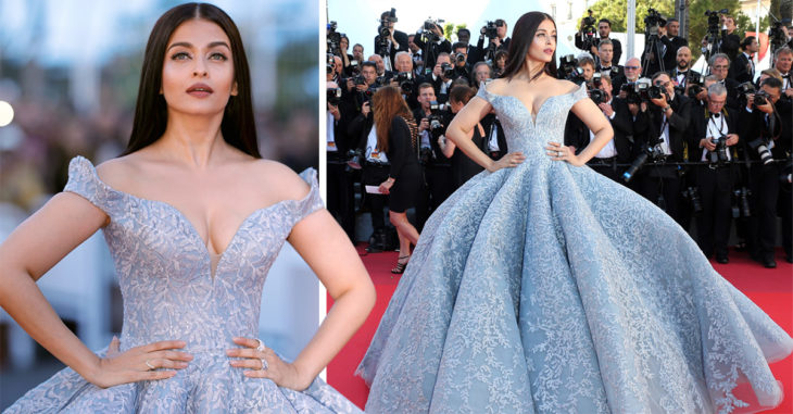 Actriz hindú Aishwarya Rai viste de Cenicienta en Cannes
