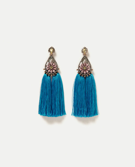 Aretes color azul 